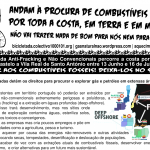 Flyer - Andam à procura de combustíveis fósseis por toda a costa